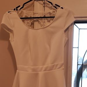 Dress short white